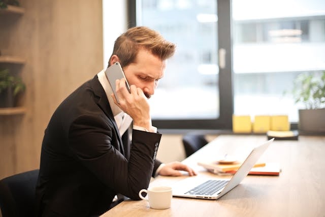 Man talking on the phone